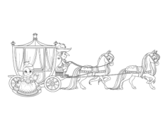 Princess Carriage Horses Princess Tracing Worksheets Pdf, Free Vectors File